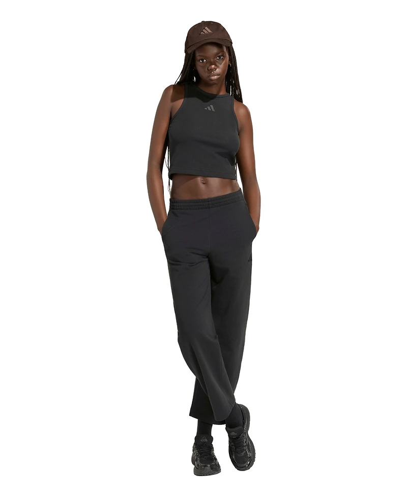 adidas Women's Cropped Ribbed Tank Top