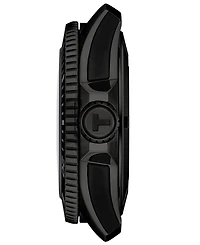 Tissot Men's Seastar Black Rubber Strap Watch 44mm
