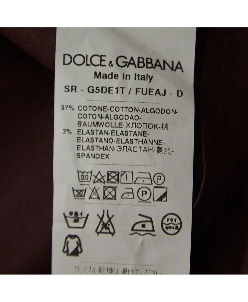 Pre-Owned Dolce & Gabbana Men's Cotton Button Front Full Sleeve Shirt