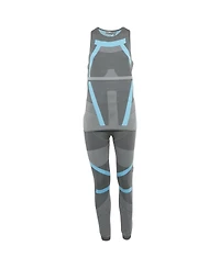 Pre-Owned Stella Mccartney Women's X Adidas Pattered Jersey Top and Leggings Active Wear Set