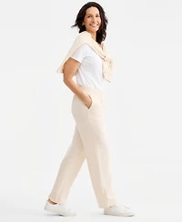 Style & Co Women's LuxLounge Fleece Pull-On Sweatpants, Macy's Exclusive