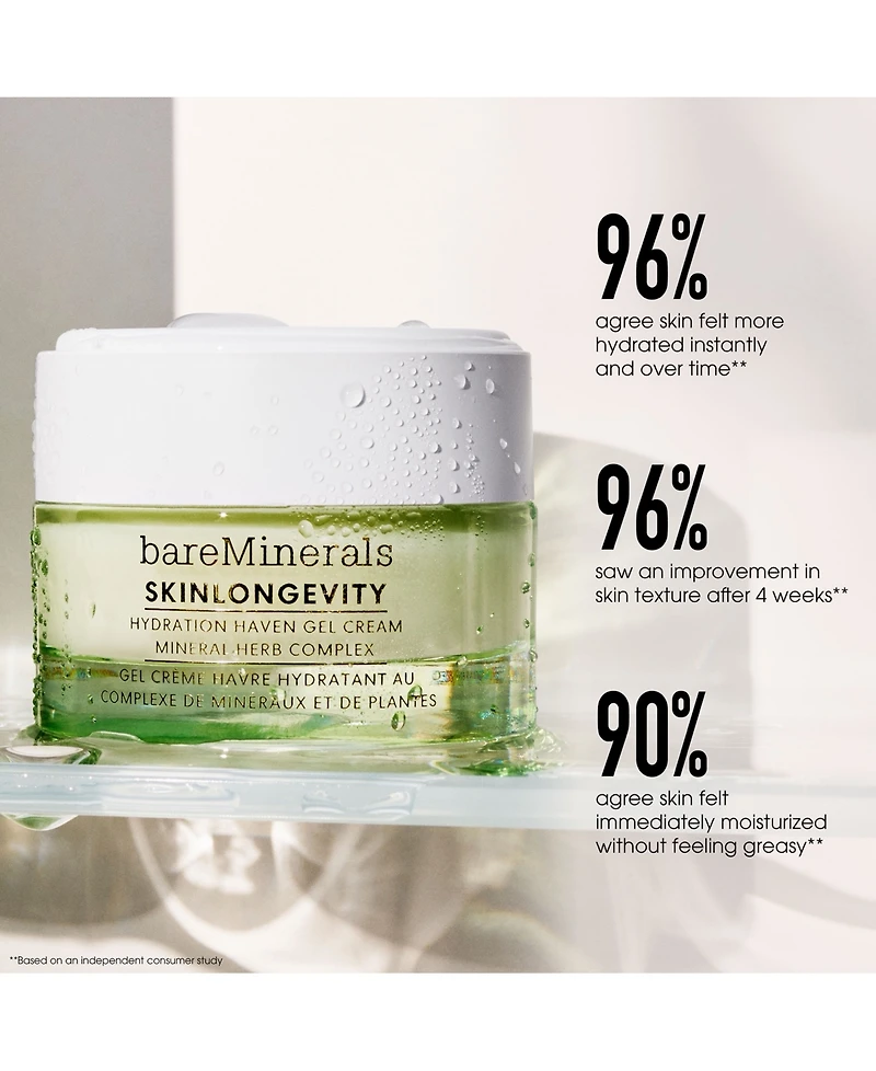 bareMinerals Skinlongevity Hydration Haven Gel Cream, 1.7 oz.