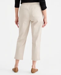 Style & Co Women's Side Zip Cropped Tapered Pants, Macy's Exclusive