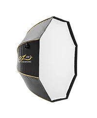 Glow 48 inch Ez Lock Octa Quick Xl Bowens Softbox, Bundle with 9.5 inch Air Cushioned Light Stand