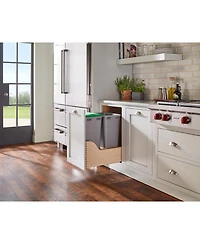 Rev-a-Shelf Dual Pullout Trash Cans Soft-close Slides, 4WCSC-2150DM-2
