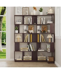Streamdale Furniture 2-Pack Corner Bookshelves, 55cm+80cm