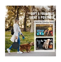 Ruie Foldable Soft Pet Playpen Crate Kennel for Puppies and Cats