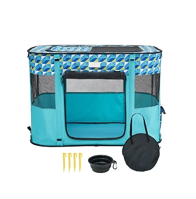 Ruie Foldable Soft Pet Playpen Crate Kennel for Puppies and Cats