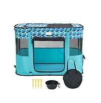 Ruie Foldable Soft Pet Playpen Crate Kennel for Puppies and Cats