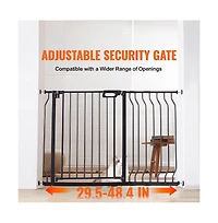 Ruie Auto Close Pet Safety Gate 30 in Tall Pressure and Wall Mount for Doorways