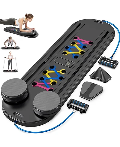 Fed Fitness Portable Pilates Reformer Board for Home Workout, Easy-to-Use Sliding Full Body Toning, Lightweight Exercise Equipment