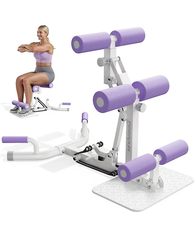 Fed Fitness Squat Machine for Women, Adjustable Glute Trainer, 400LBS Home Gym Equipment