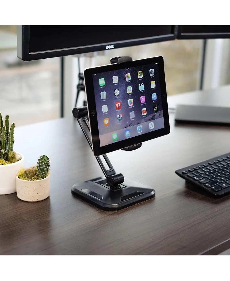 StarTech.com Universal Tablet Stand - Portable Tablet Stand With Optional Wallmount Base - Adjustable Pivoting Tablet Stand (Armtbltdt)