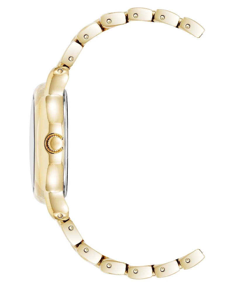 Anne Klein Women's Quartz Round Gold-Tone Alloy Metal Bracelet Watch 30mm