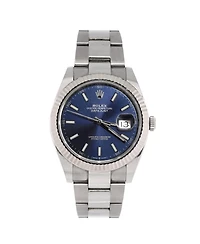 Pre-Owned Rolex Oyster Perpetual Datejust Automatic Watch in Stainless Steel and White Gold 41mm