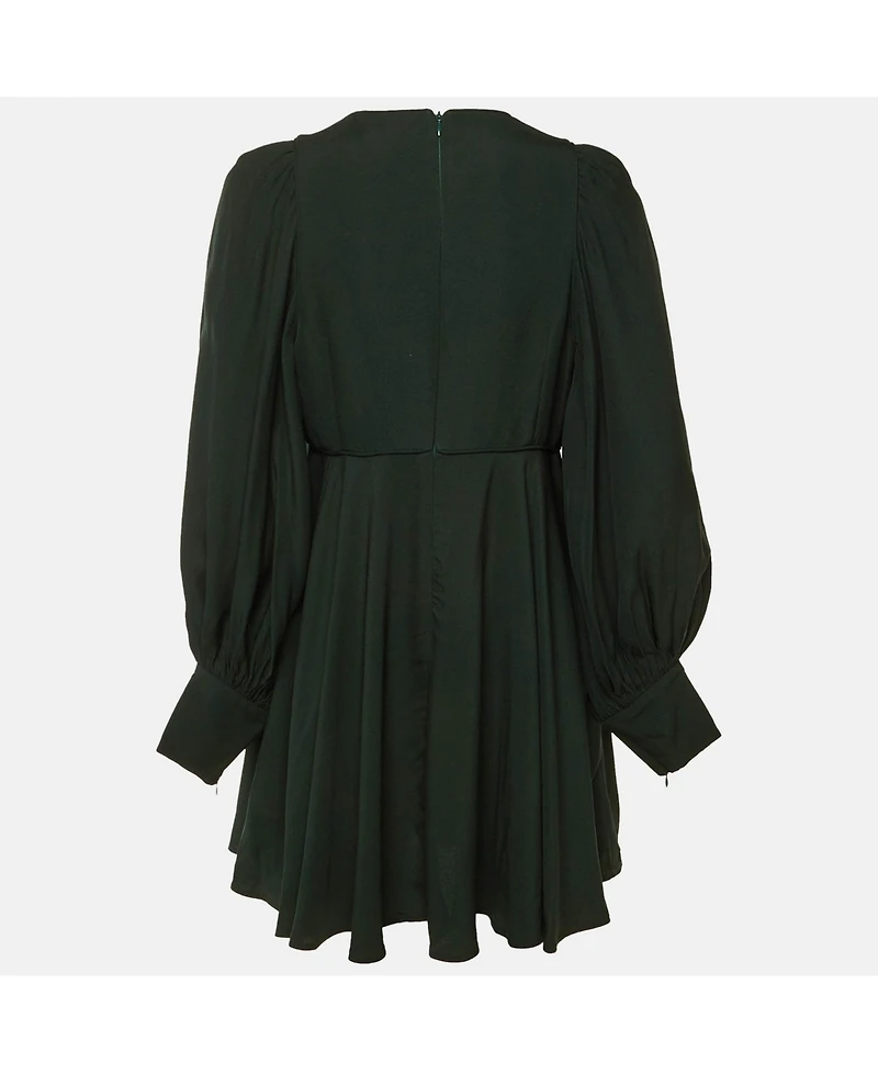 Pre-Owned Zimmermann Women's Crepe Keyhole Detail Mini Dress