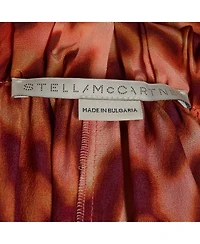 Pre-Owned Stella Mccartney Women's Leopard Print Silk Draped Dress