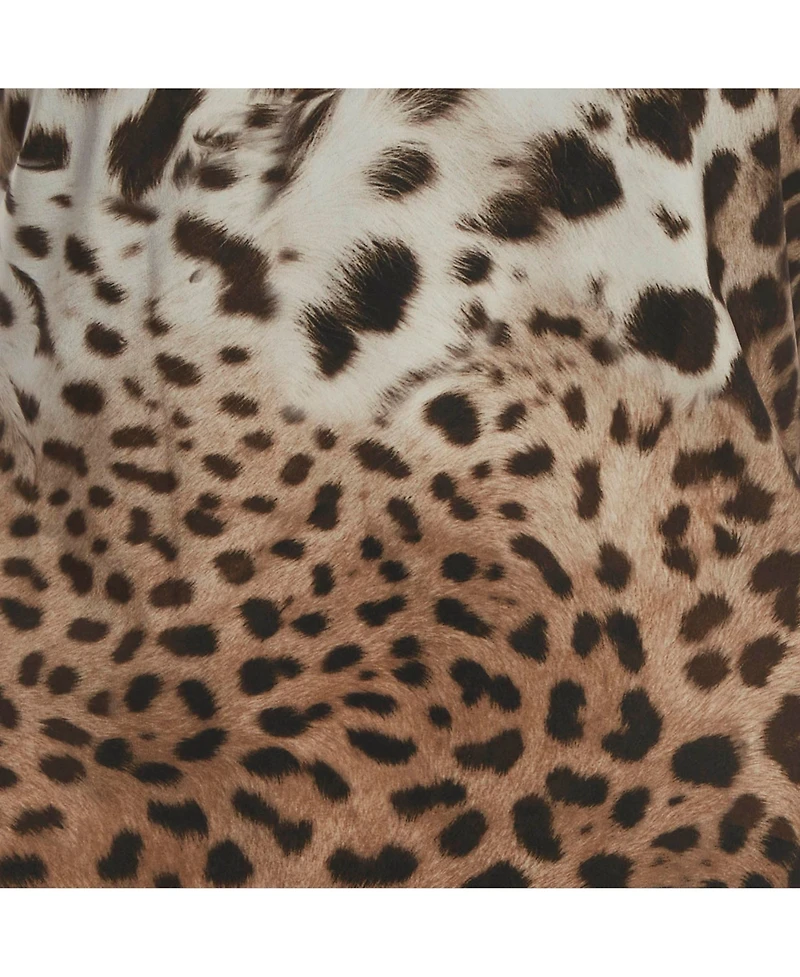 Pre-Owned Roberto Cavalli Women's Animal Printed Jersey Midi Dress