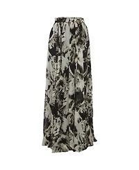 Pre-Owned Roberto Cavalli Women's Print Silk Maxi Skirt