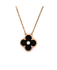 Pre-Owned Van Cleef & Arpels Vintage Alhambra Pendant Necklace