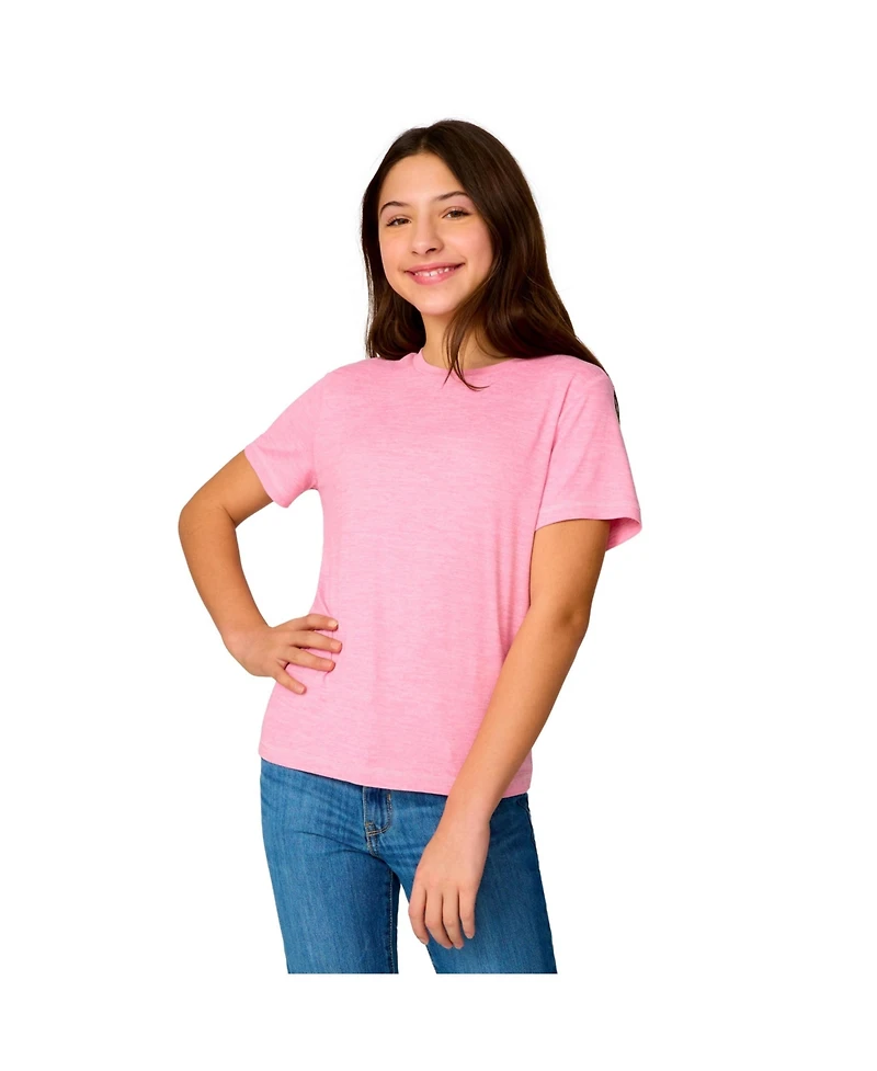 Free Country Girls' Microtech Crew Neck Shirt