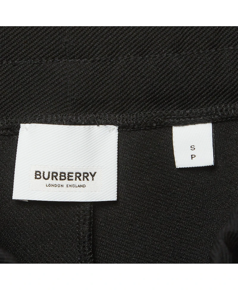 Pre-Owned Burberry Women's Gabardine Logo Applique Pants