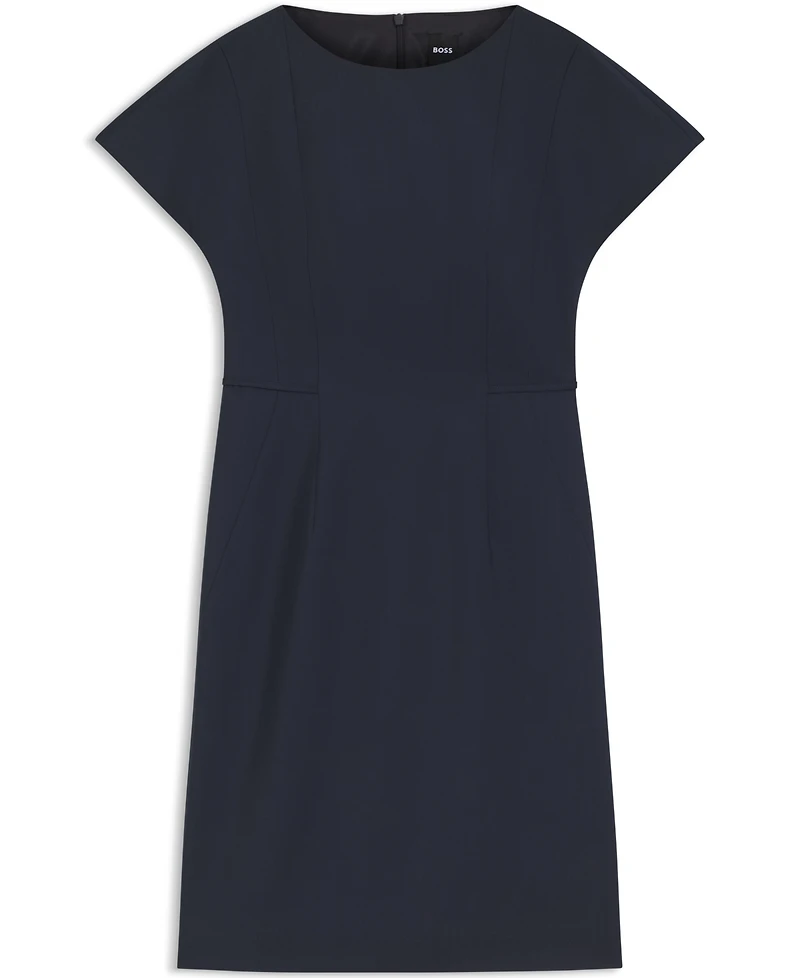 Boss by Hugo Women's Stretch Wool Slim-Fit Dress