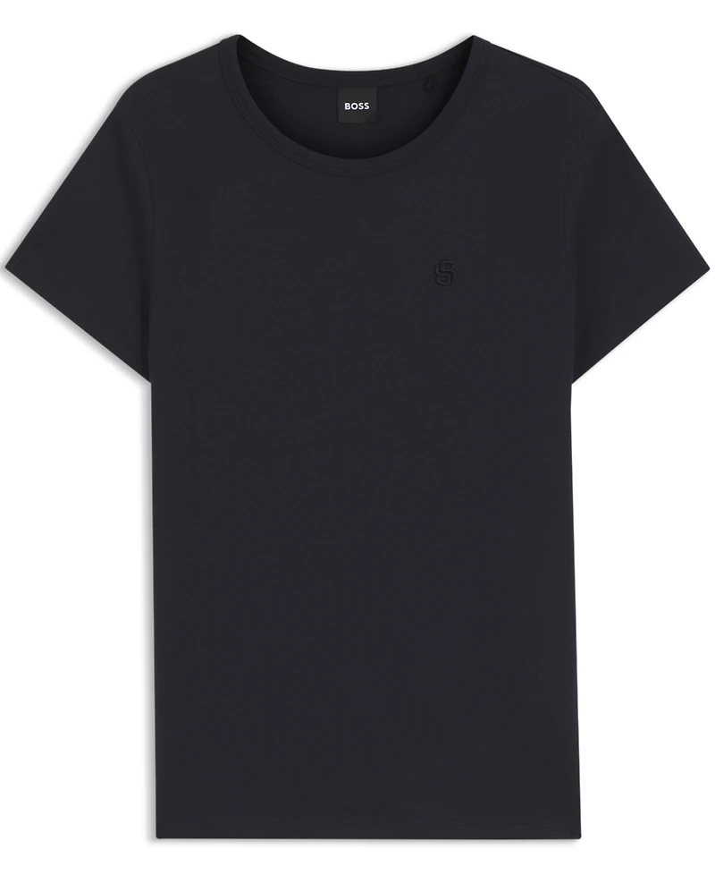 Boss by Hugo Women's Cotton-Silk Blend Slim-Fit T-Shirt