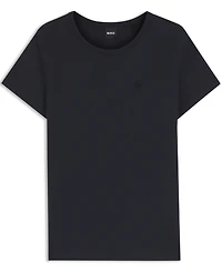 Boss by Hugo Women's Cotton-Silk Blend Slim-Fit T-Shirt