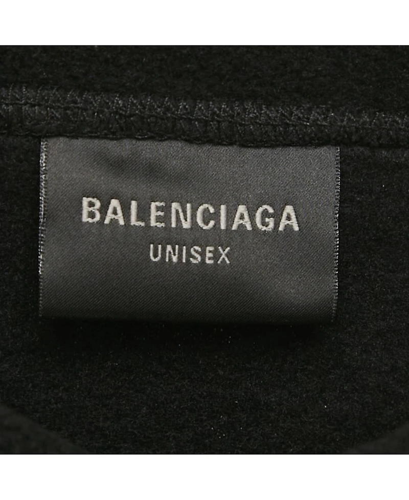 Pre-Owned Balenciaga Women's Unity Embroidered Faux Fleece Sweatshirt