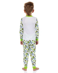 Sesame Street Boy's (2T to 6) Oscar the Grouch 2 Piece Tight-Fit Pajama Set