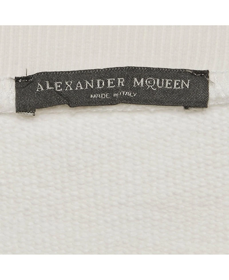 Pre-Owned Alexander Mcqueen Women's Floral Embroidered Cotton Sweatshirt