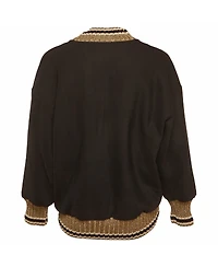 Pre-Owned Dolce & Gabbana Women's Lurex Knit Trim Gabardine Jacket