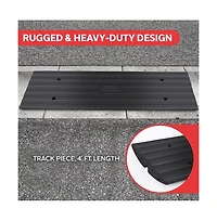 Pyle Driveway Threshold Car Curb Ramps, Set of 2
