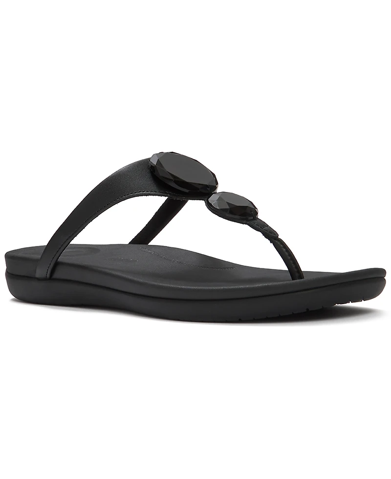 FitFlop Women's Solay Glossy-Disc Toe-Post Sandals