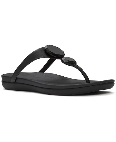 FitFlop Women's Solay Glossy-Disc Toe-Post Sandals