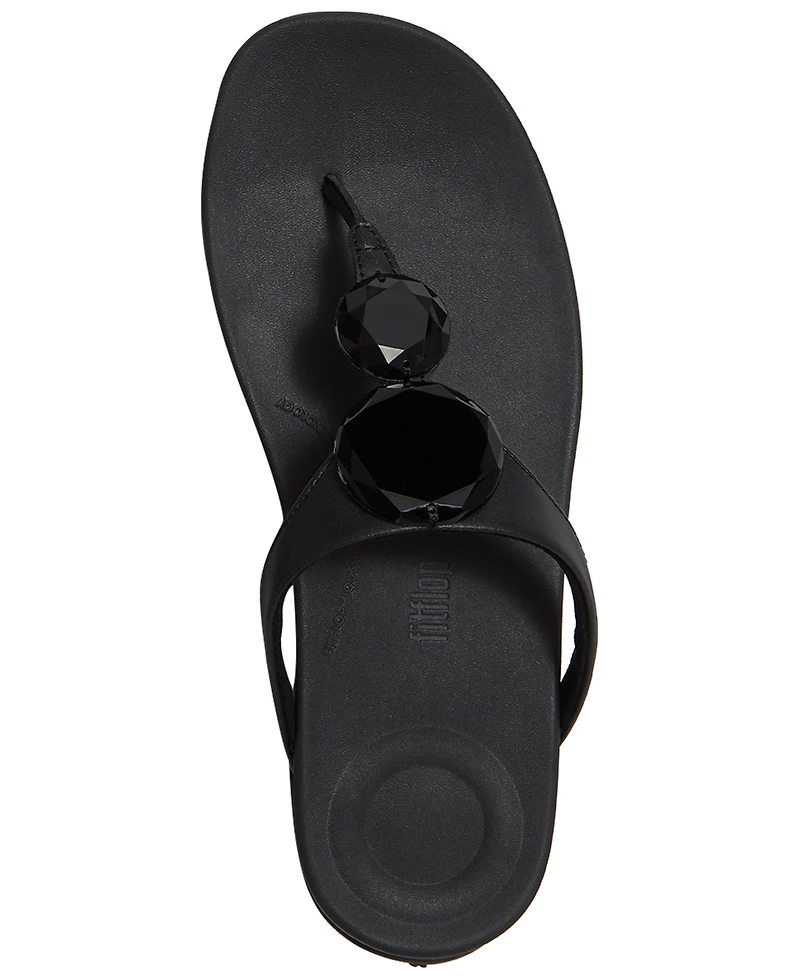 FitFlop Women's Solay Glossy-Disc Toe-Post Sandals