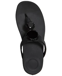 FitFlop Women's Solay Glossy-Disc Toe-Post Sandals