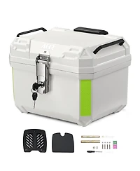 Yescom Ahr 36L Motorcycle Top Case Tour Tail Box Scooter Trunk Storage Backrest