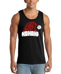 La Pop Art Men's Santa Hat Graphic Tank Top