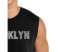 La Pop Art Men's Brooklyn Nyc Typography Graphic Tank Top