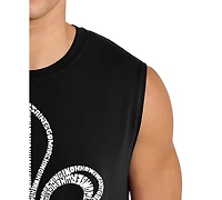La Pop Art Men's Fleur-De-Lis Word Tank Top