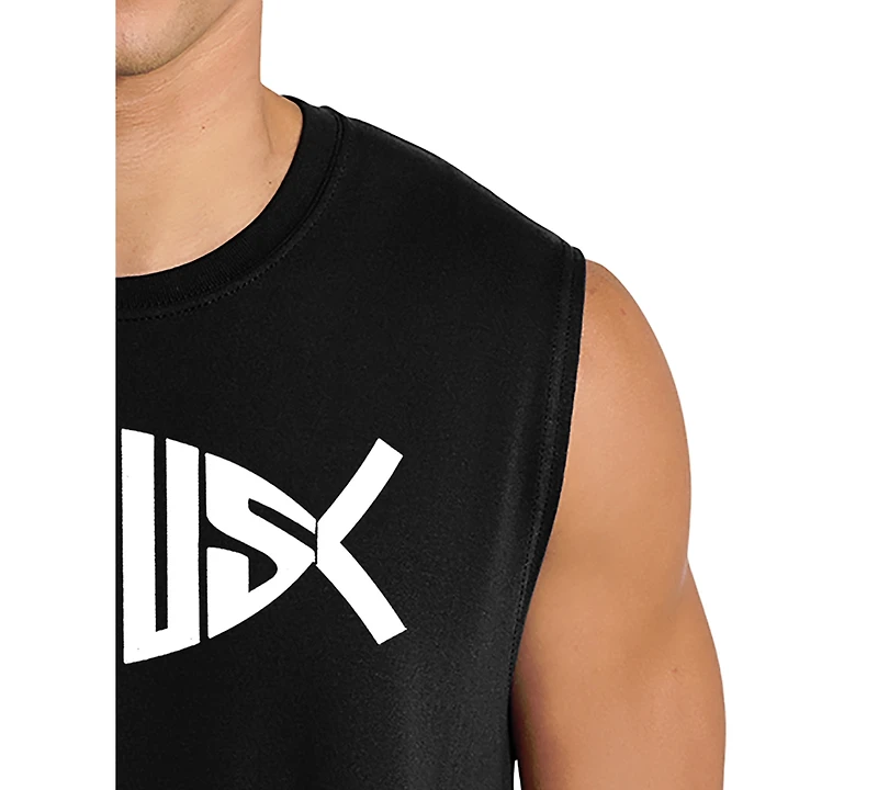 La Pop Art Men's Jesus Fish Typography Symbol Design Tank Top