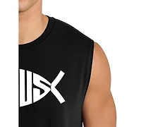 La Pop Art Men's Jesus Fish Typography Symbol Design Tank Top