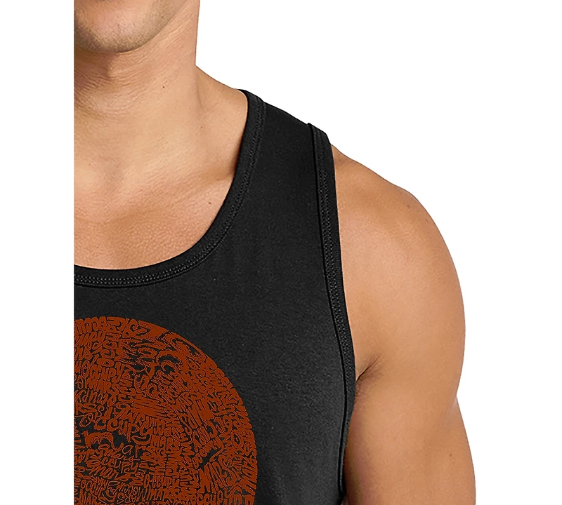 La Pop Art Men's Occupying Mars Word Tank Top