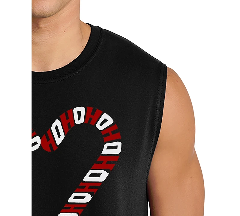 La Pop Art Men's Love Usa Heart Typography Graphic Tank Top
