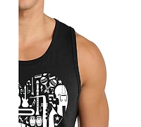 La Pop Art Men's Music Instruments Print Tank Top