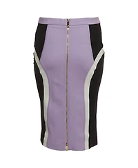 Pre-Owned Versace Women's Multicolour Jersey Pencil Skirt