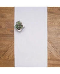 C&F Home Hemstitch Solid White Everyday Runner 72" x 14