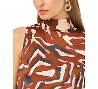 Parker Women's Sleeveless Mock Neck Mini Dress